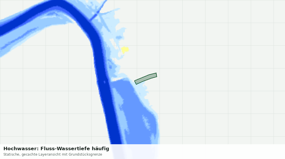 Statische Kartenansicht: Hochwasser: Fluss-Wassertiefe häufig