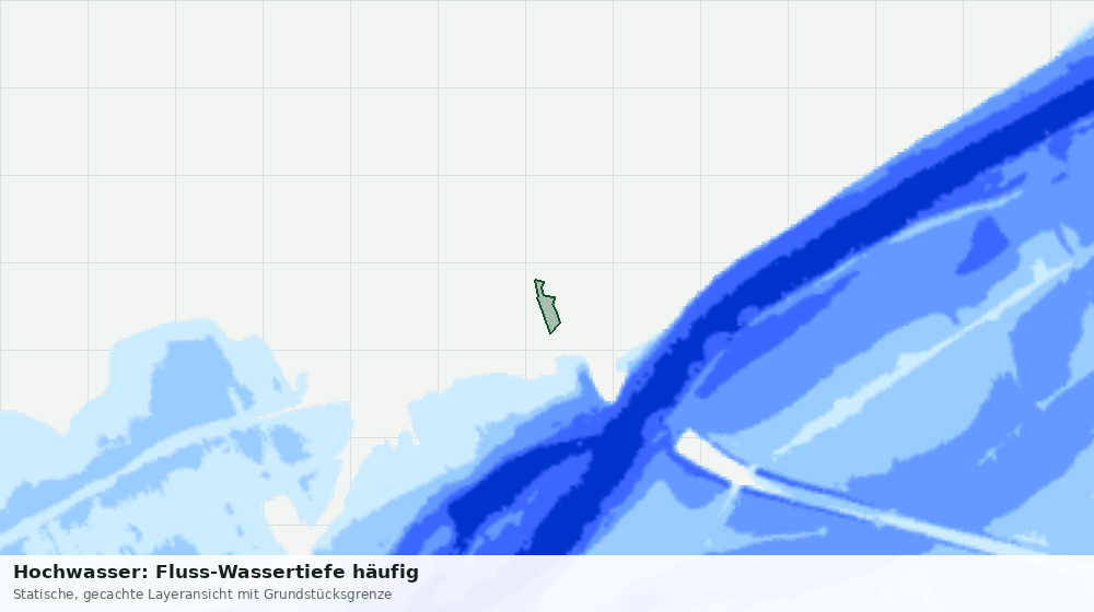 Statische Kartenansicht: Hochwasser: Fluss-Wassertiefe häufig