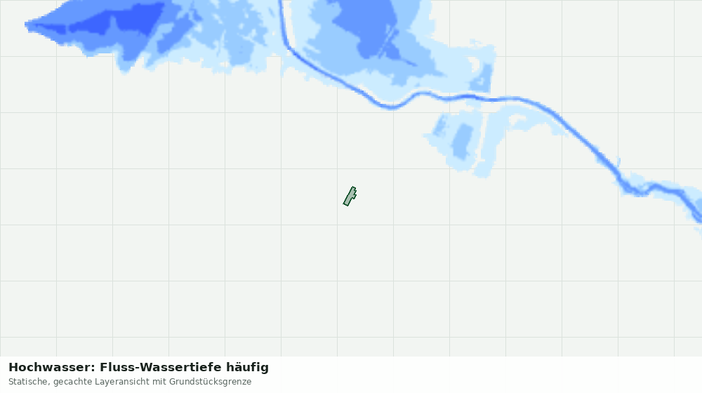 Statische Kartenansicht: Hochwasser: Fluss-Wassertiefe häufig