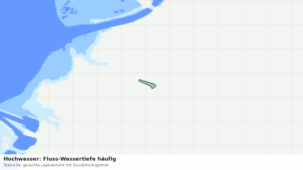 Statische Kartenansicht: Hochwasser: Fluss-Wassertiefe häufig