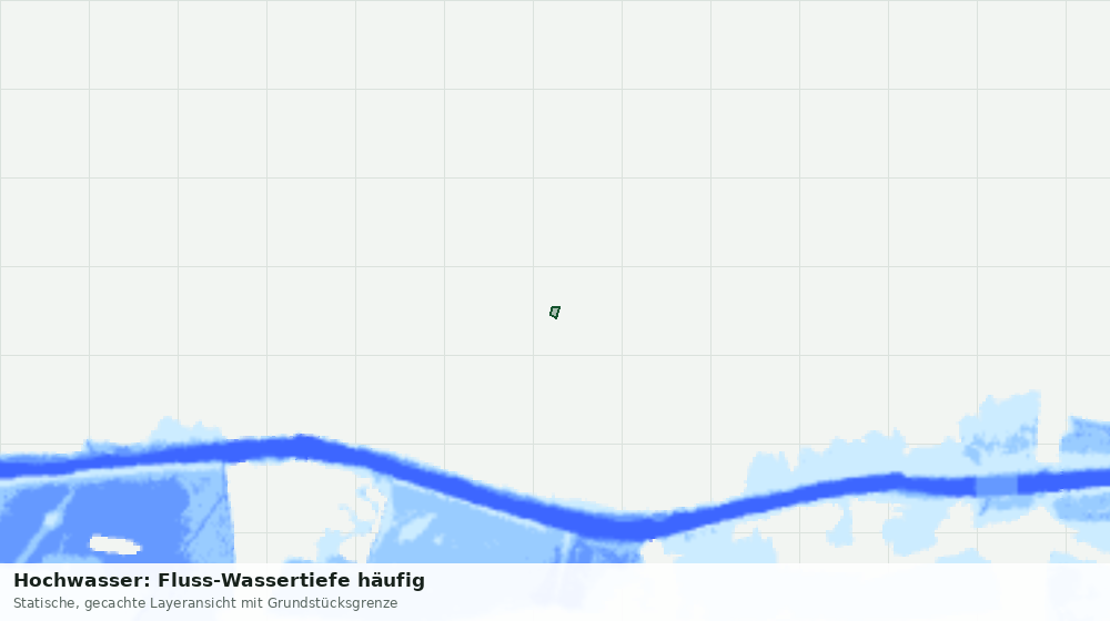 Statische Kartenansicht: Hochwasser: Fluss-Wassertiefe häufig