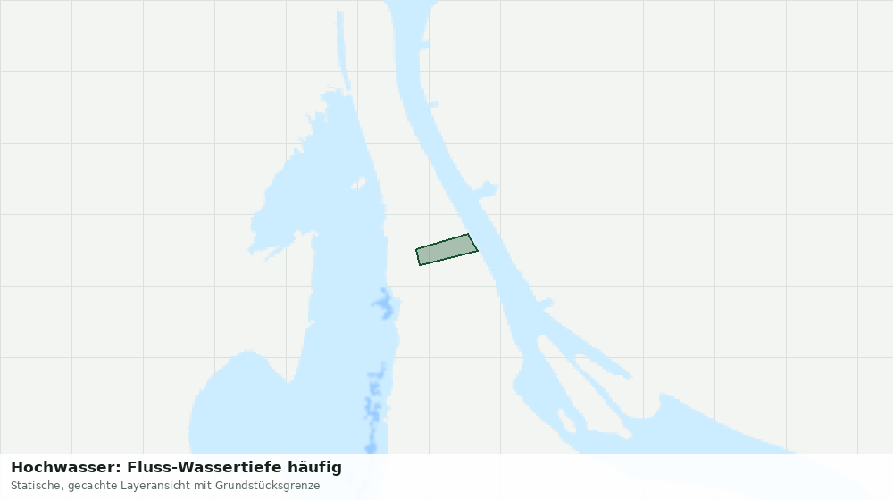 Statische Kartenansicht: Hochwasser: Fluss-Wassertiefe häufig