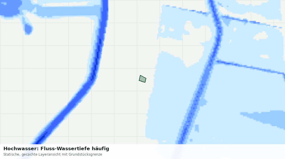Statische Kartenansicht: Hochwasser: Fluss-Wassertiefe häufig
