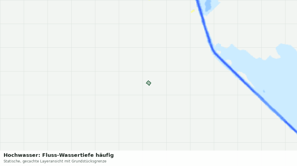 Statische Kartenansicht: Hochwasser: Fluss-Wassertiefe häufig