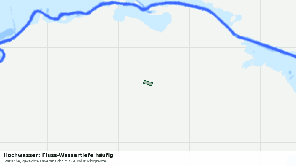 Statische Kartenansicht: Hochwasser: Fluss-Wassertiefe häufig