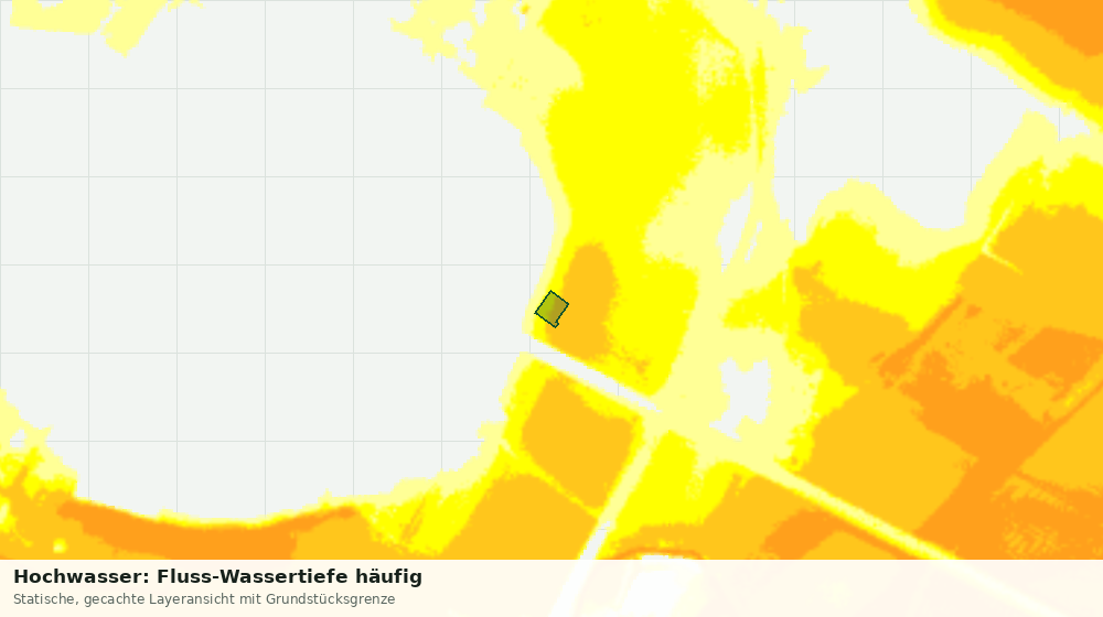 Statische Kartenansicht: Hochwasser: Fluss-Wassertiefe häufig