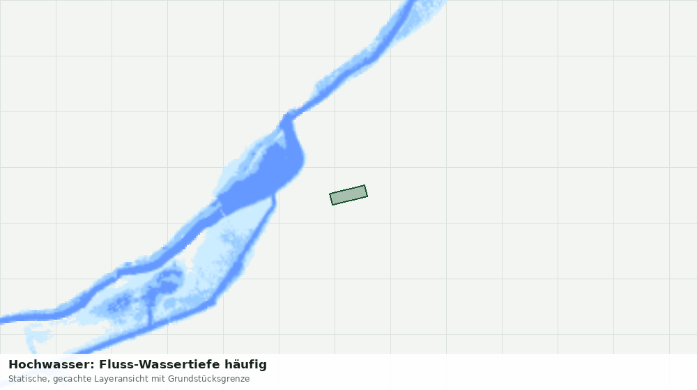 Statische Kartenansicht: Hochwasser: Fluss-Wassertiefe häufig
