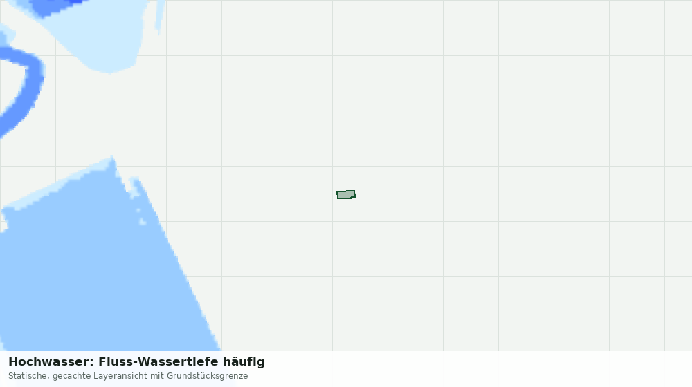 Statische Kartenansicht: Hochwasser: Fluss-Wassertiefe häufig