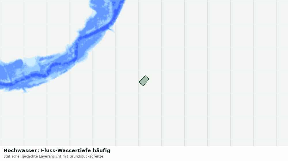 Statische Kartenansicht: Hochwasser: Fluss-Wassertiefe häufig
