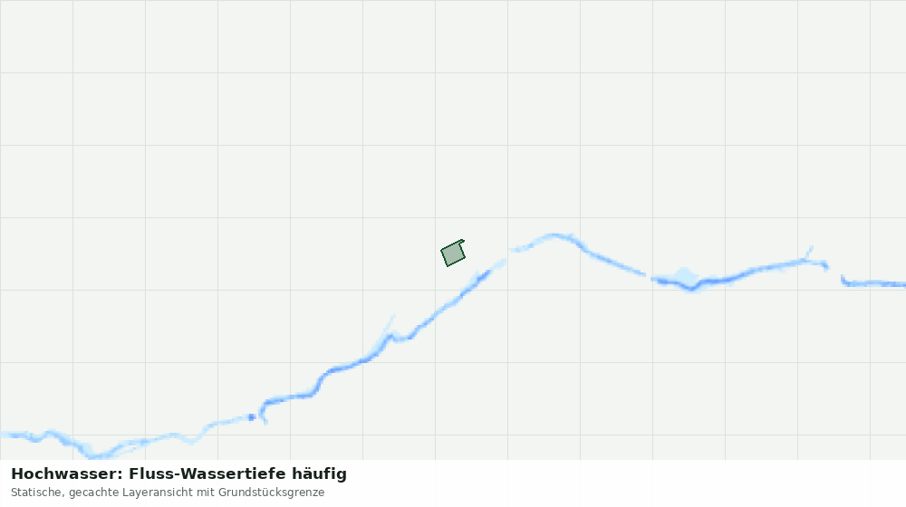 Statische Kartenansicht: Hochwasser: Fluss-Wassertiefe häufig