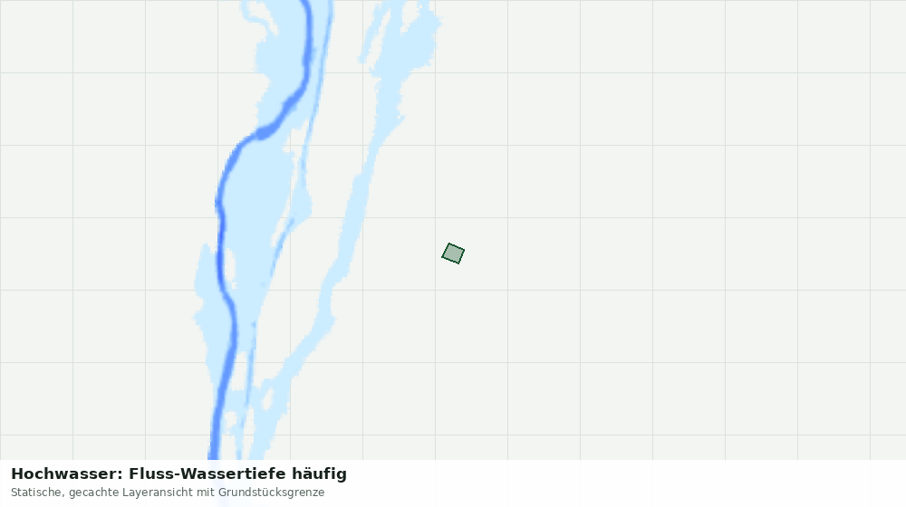 Statische Kartenansicht: Hochwasser: Fluss-Wassertiefe häufig