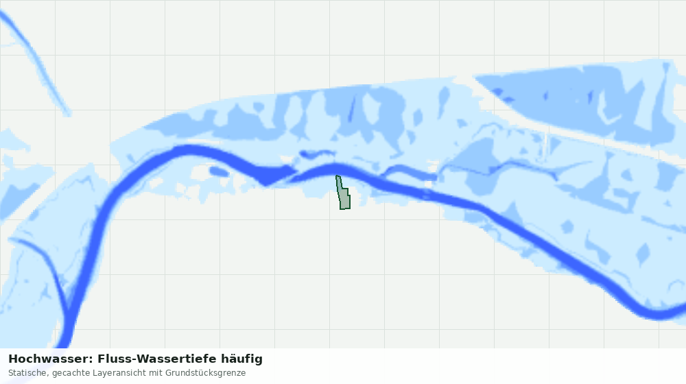 Statische Kartenansicht: Hochwasser: Fluss-Wassertiefe häufig
