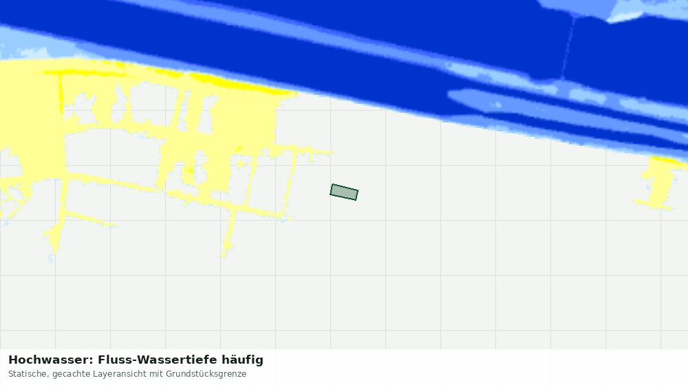Statische Kartenansicht: Hochwasser: Fluss-Wassertiefe häufig