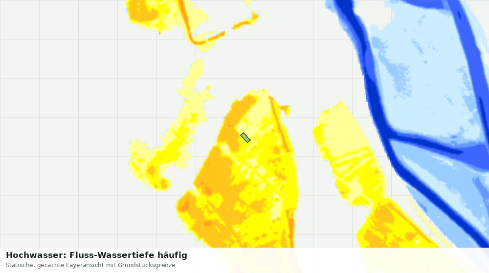 Statische Kartenansicht: Hochwasser: Fluss-Wassertiefe häufig
