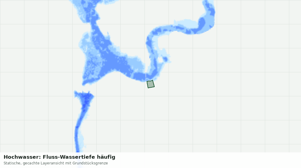 Statische Kartenansicht: Hochwasser: Fluss-Wassertiefe häufig