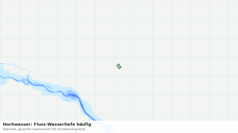 Statische Kartenansicht: Hochwasser: Fluss-Wassertiefe häufig