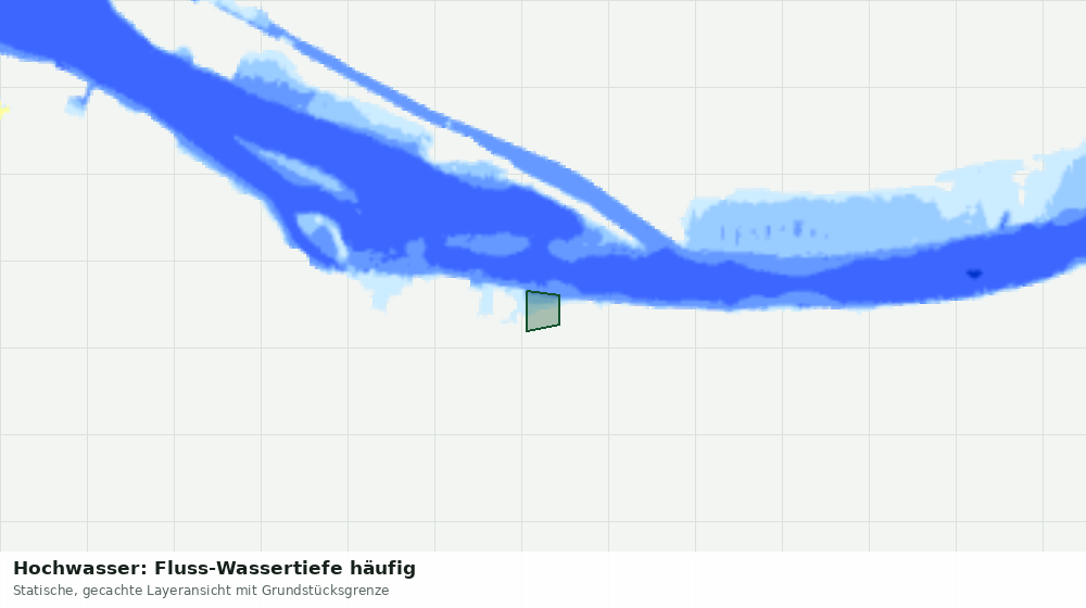 Statische Kartenansicht: Hochwasser: Fluss-Wassertiefe häufig