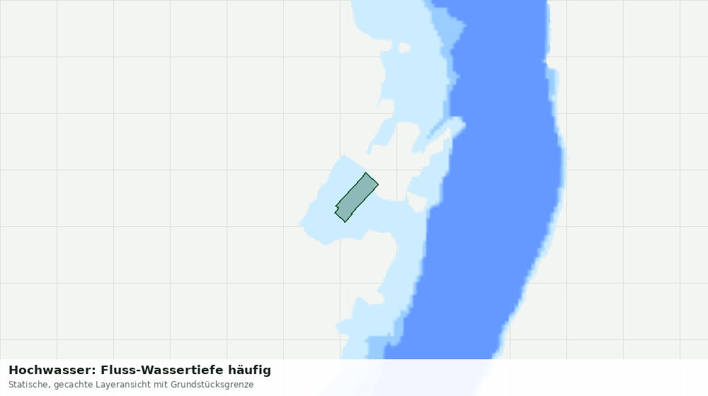 Statische Kartenansicht: Hochwasser: Fluss-Wassertiefe häufig