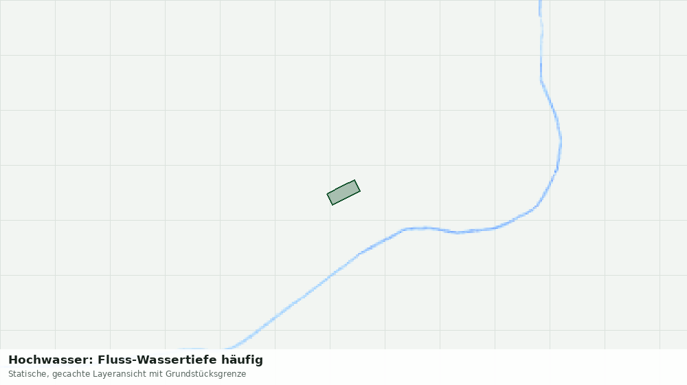 Statische Kartenansicht: Hochwasser: Fluss-Wassertiefe häufig