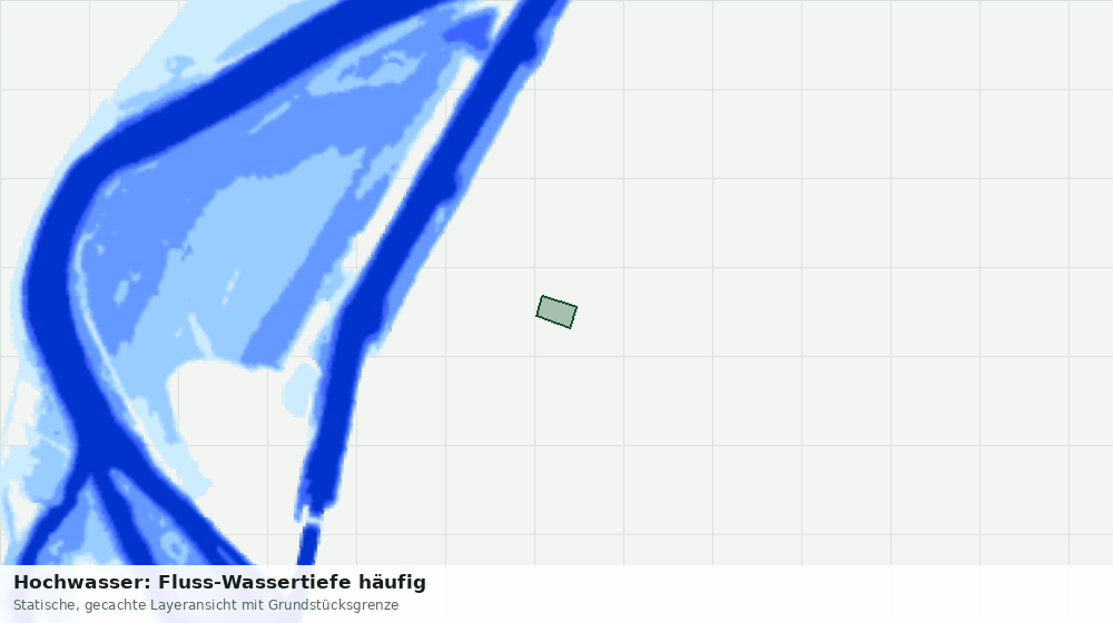 Statische Kartenansicht: Hochwasser: Fluss-Wassertiefe häufig