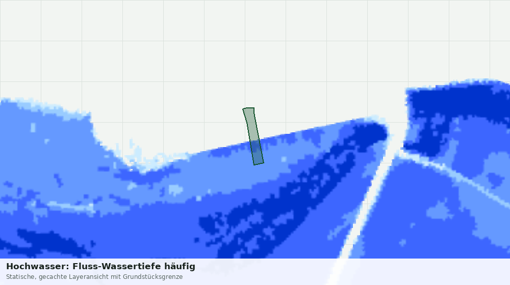Statische Kartenansicht: Hochwasser: Fluss-Wassertiefe häufig