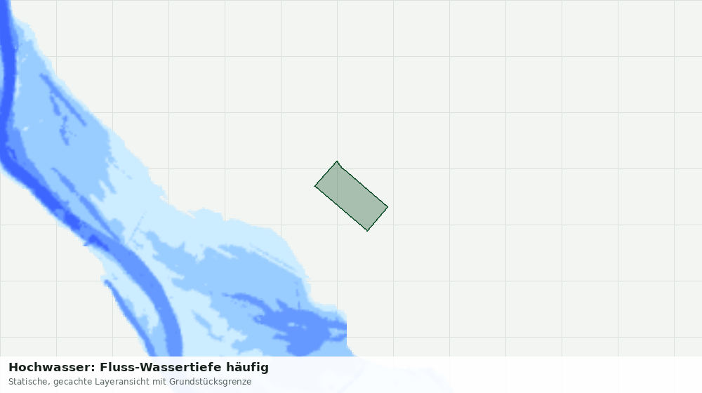 Statische Kartenansicht: Hochwasser: Fluss-Wassertiefe häufig