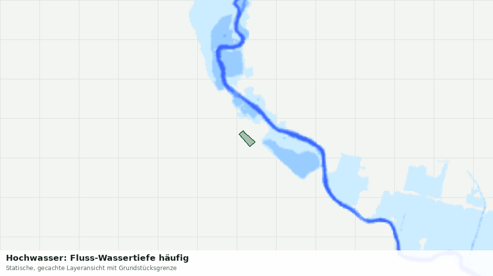 Statische Kartenansicht: Hochwasser: Fluss-Wassertiefe häufig