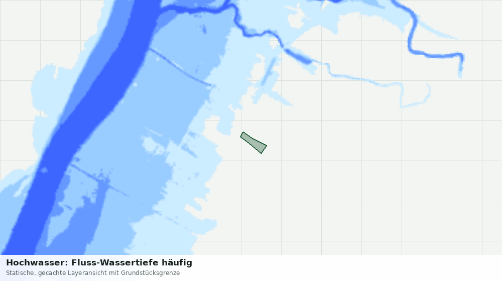 Statische Kartenansicht: Hochwasser: Fluss-Wassertiefe häufig