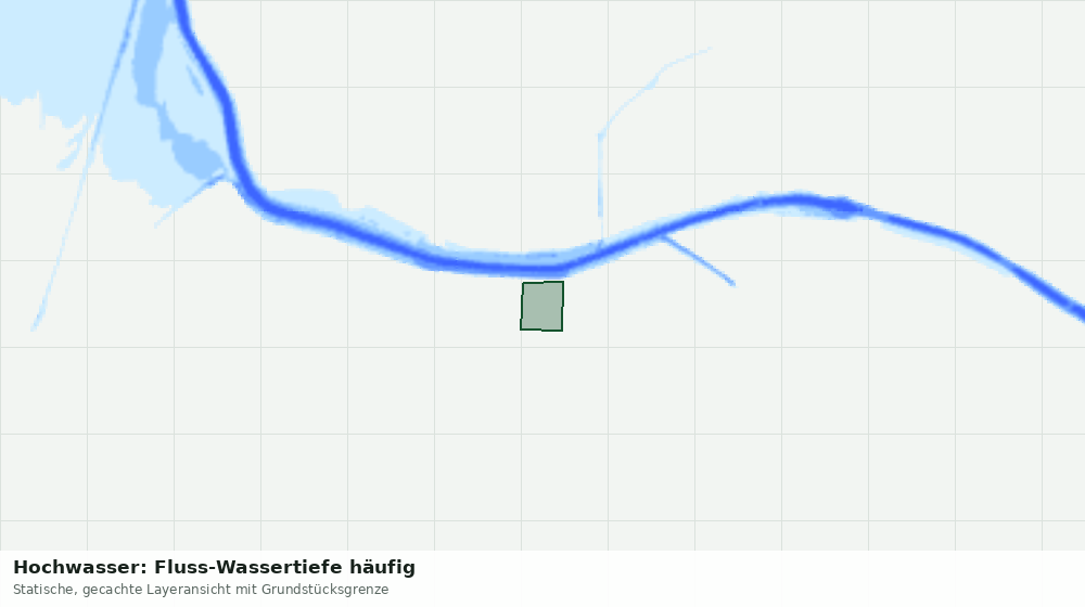 Statische Kartenansicht: Hochwasser: Fluss-Wassertiefe häufig