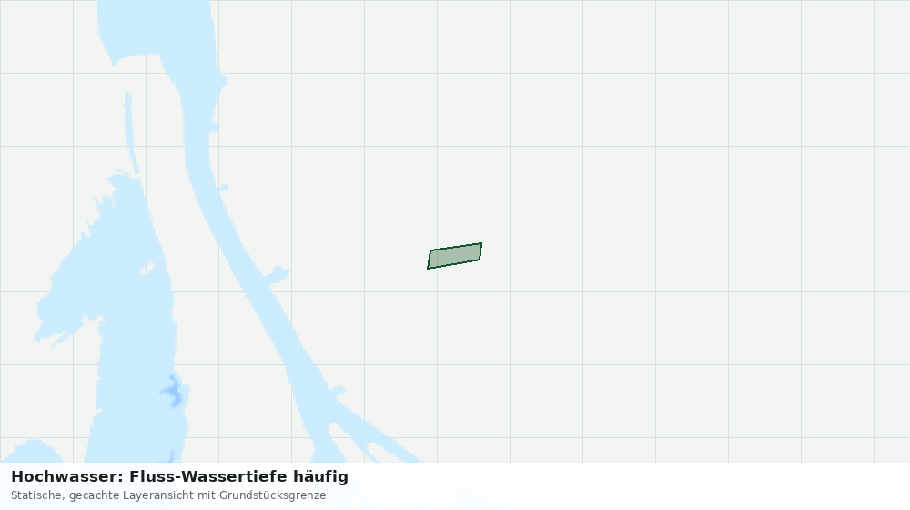 Statische Kartenansicht: Hochwasser: Fluss-Wassertiefe häufig