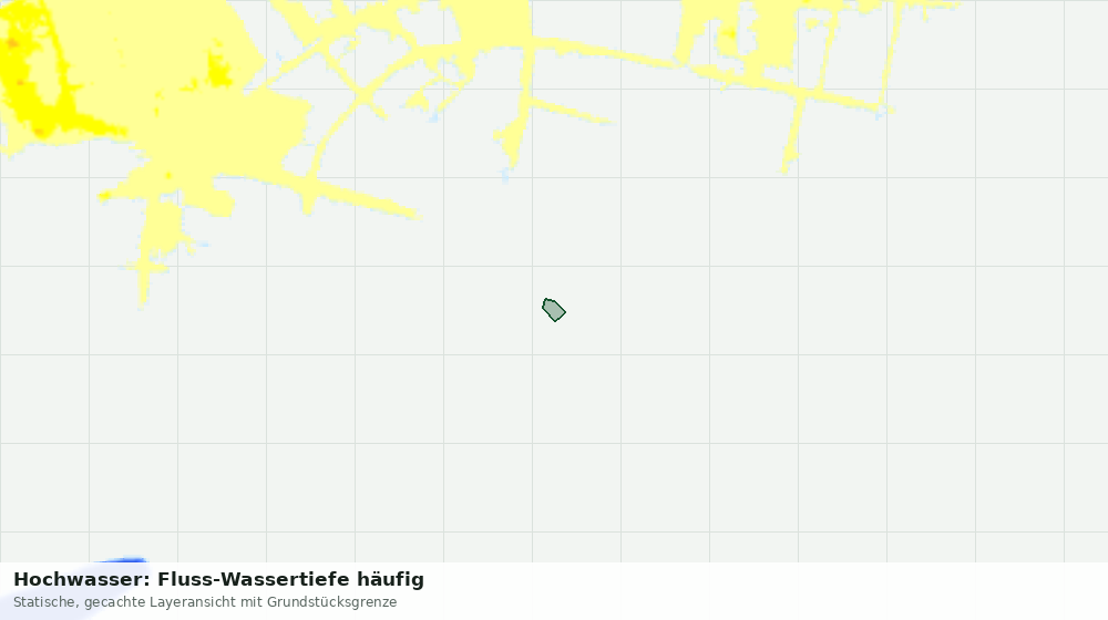 Statische Kartenansicht: Hochwasser: Fluss-Wassertiefe häufig