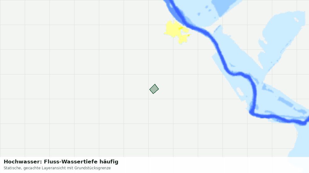 Statische Kartenansicht: Hochwasser: Fluss-Wassertiefe häufig