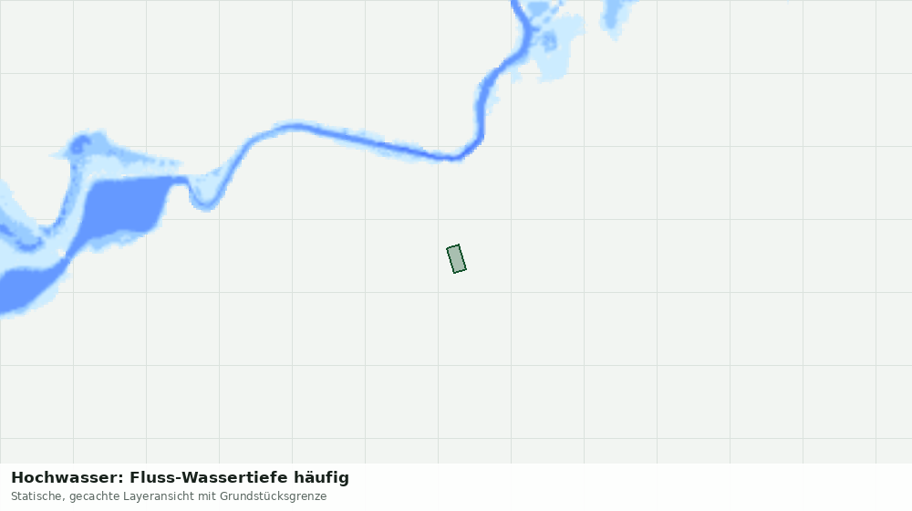 Statische Kartenansicht: Hochwasser: Fluss-Wassertiefe häufig