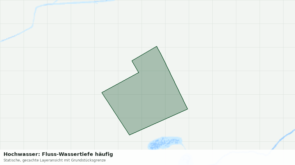 Statische Kartenansicht: Hochwasser: Fluss-Wassertiefe häufig