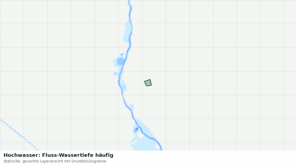 Statische Kartenansicht: Hochwasser: Fluss-Wassertiefe häufig