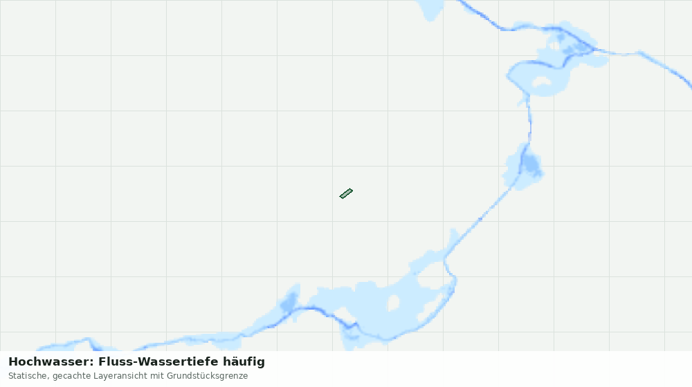Statische Kartenansicht: Hochwasser: Fluss-Wassertiefe häufig
