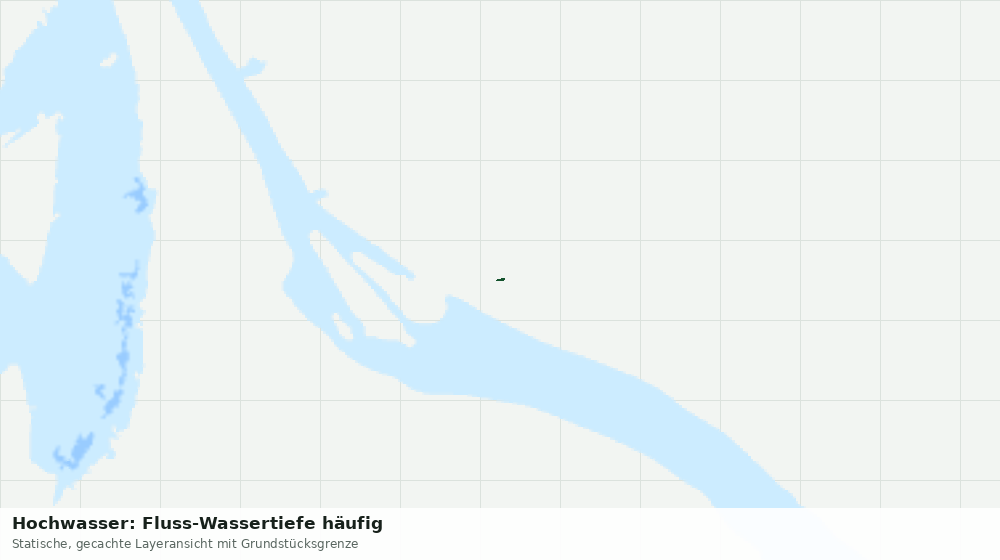 Statische Kartenansicht: Hochwasser: Fluss-Wassertiefe häufig