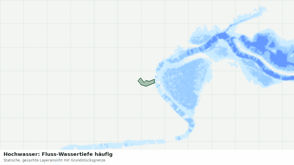 Statische Kartenansicht: Hochwasser: Fluss-Wassertiefe häufig