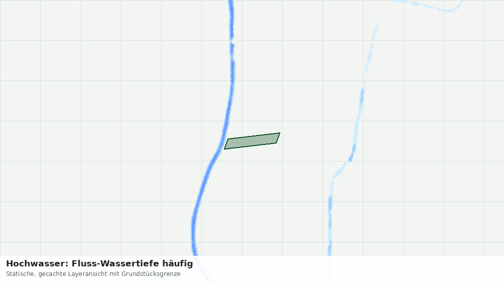 Statische Kartenansicht: Hochwasser: Fluss-Wassertiefe häufig