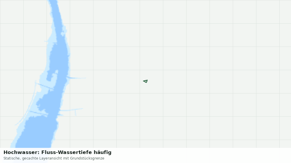 Statische Kartenansicht: Hochwasser: Fluss-Wassertiefe häufig