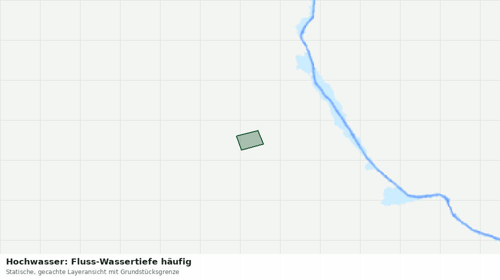 Statische Kartenansicht: Hochwasser: Fluss-Wassertiefe häufig
