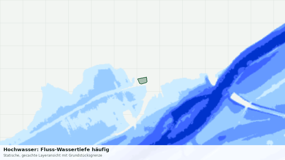 Statische Kartenansicht: Hochwasser: Fluss-Wassertiefe häufig