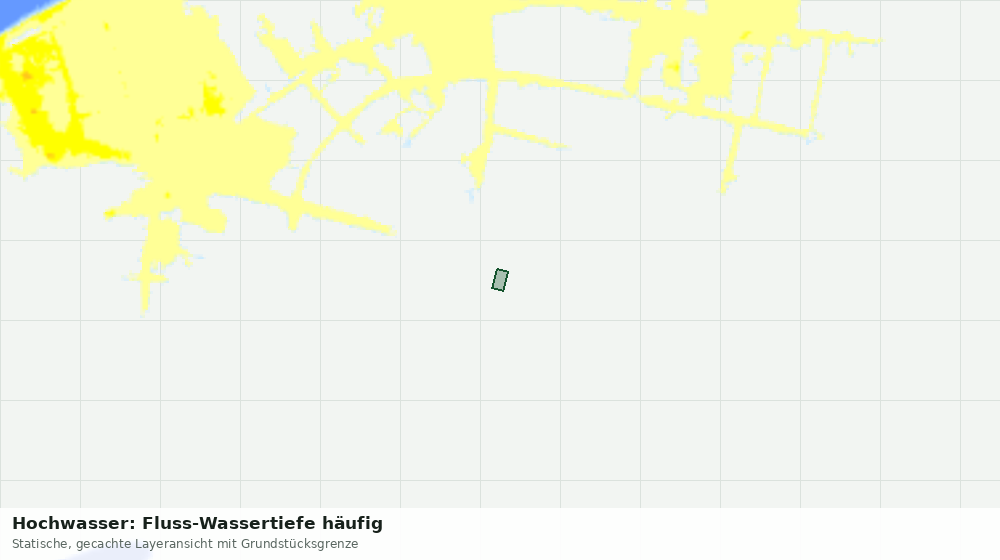 Statische Kartenansicht: Hochwasser: Fluss-Wassertiefe häufig