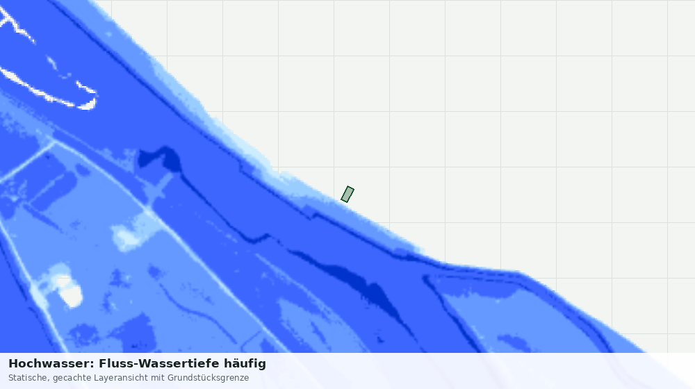 Statische Kartenansicht: Hochwasser: Fluss-Wassertiefe häufig