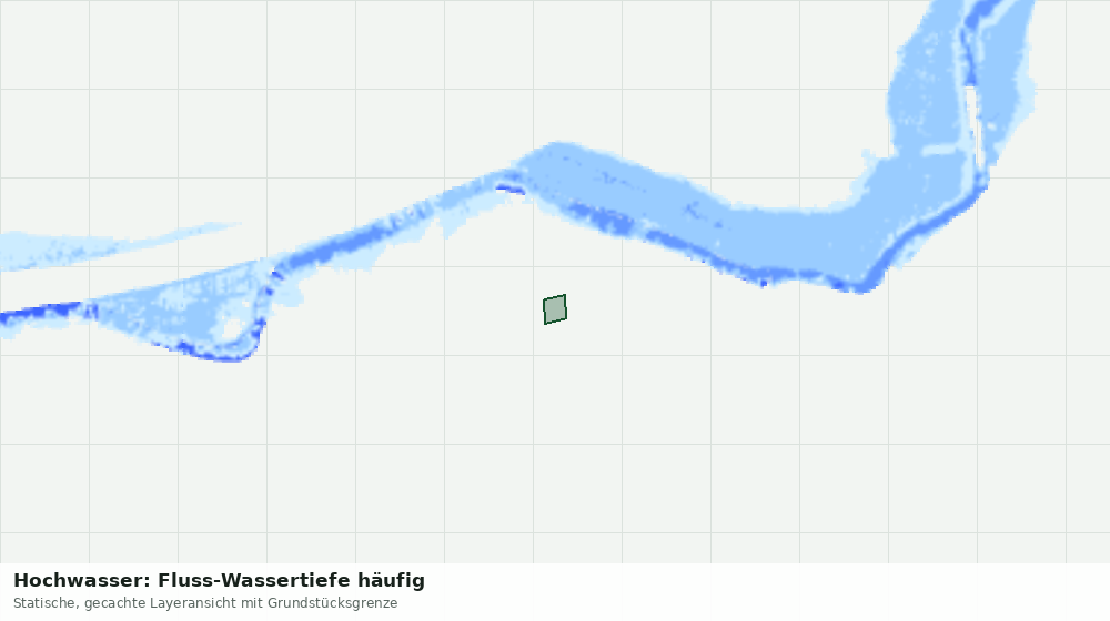 Statische Kartenansicht: Hochwasser: Fluss-Wassertiefe häufig