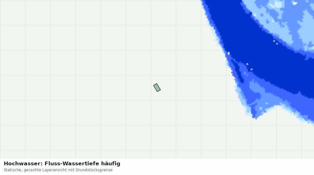 Statische Kartenansicht: Hochwasser: Fluss-Wassertiefe häufig