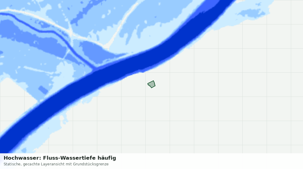 Statische Kartenansicht: Hochwasser: Fluss-Wassertiefe häufig