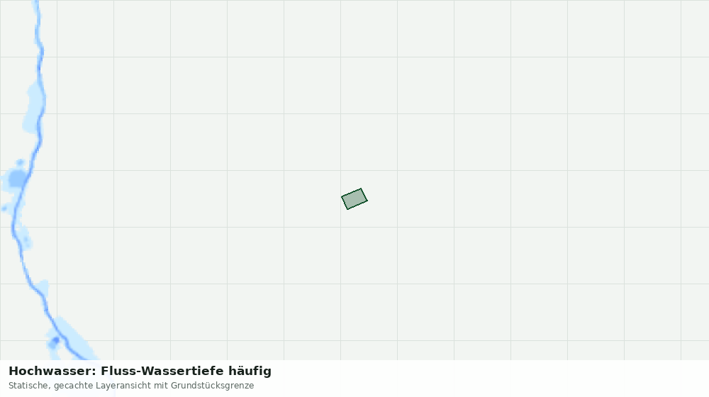 Statische Kartenansicht: Hochwasser: Fluss-Wassertiefe häufig