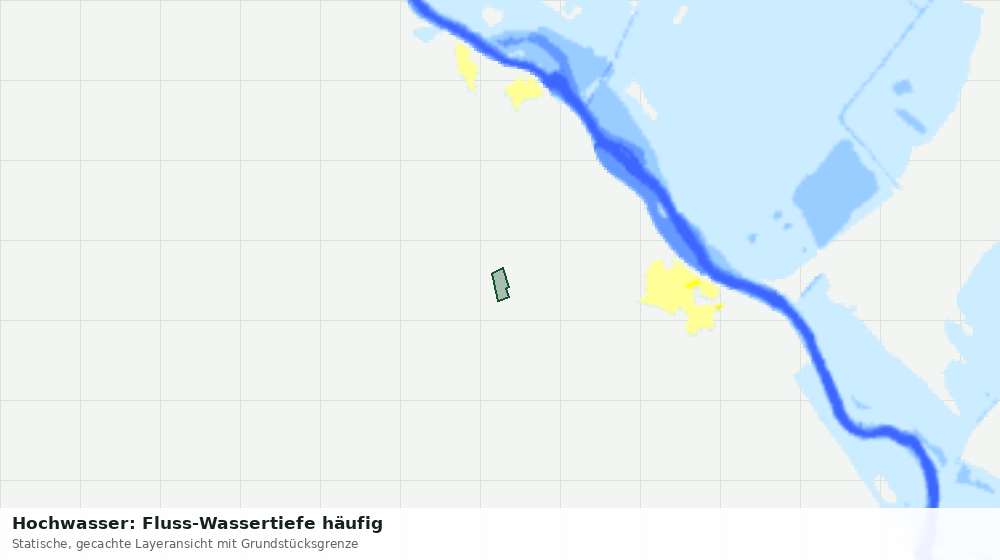 Statische Kartenansicht: Hochwasser: Fluss-Wassertiefe häufig