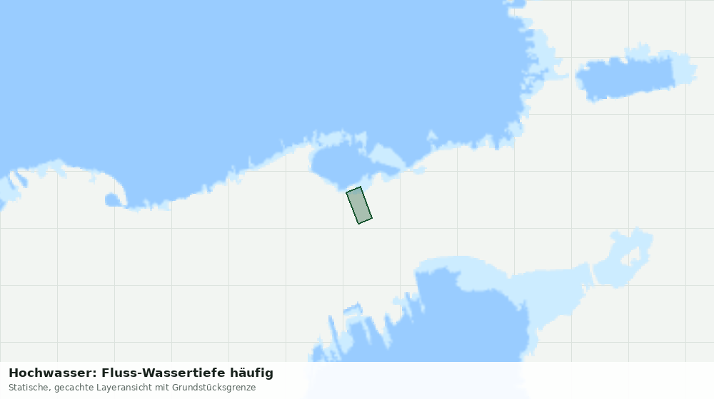 Statische Kartenansicht: Hochwasser: Fluss-Wassertiefe häufig
